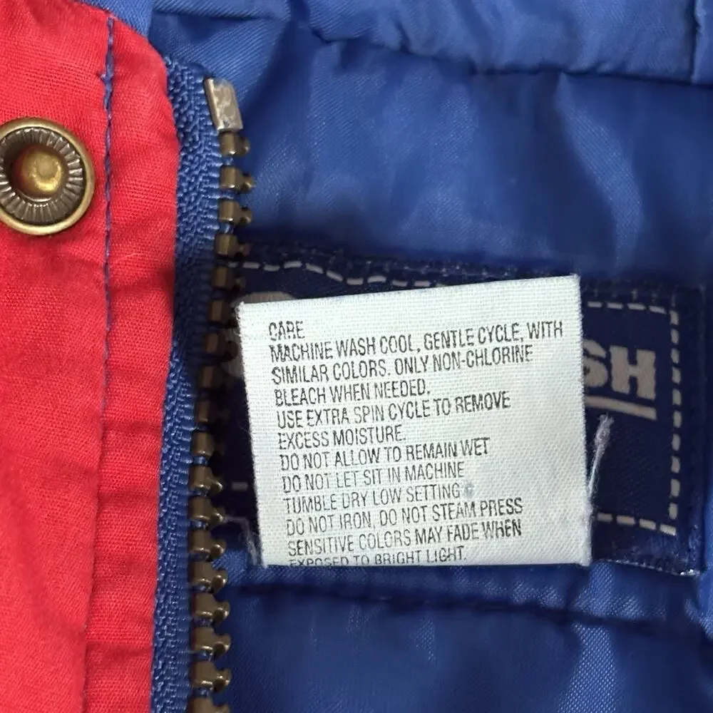 Vintage Oshkosh Kids Sz 24 Months 90s Puffer Winter Coat Multicolor